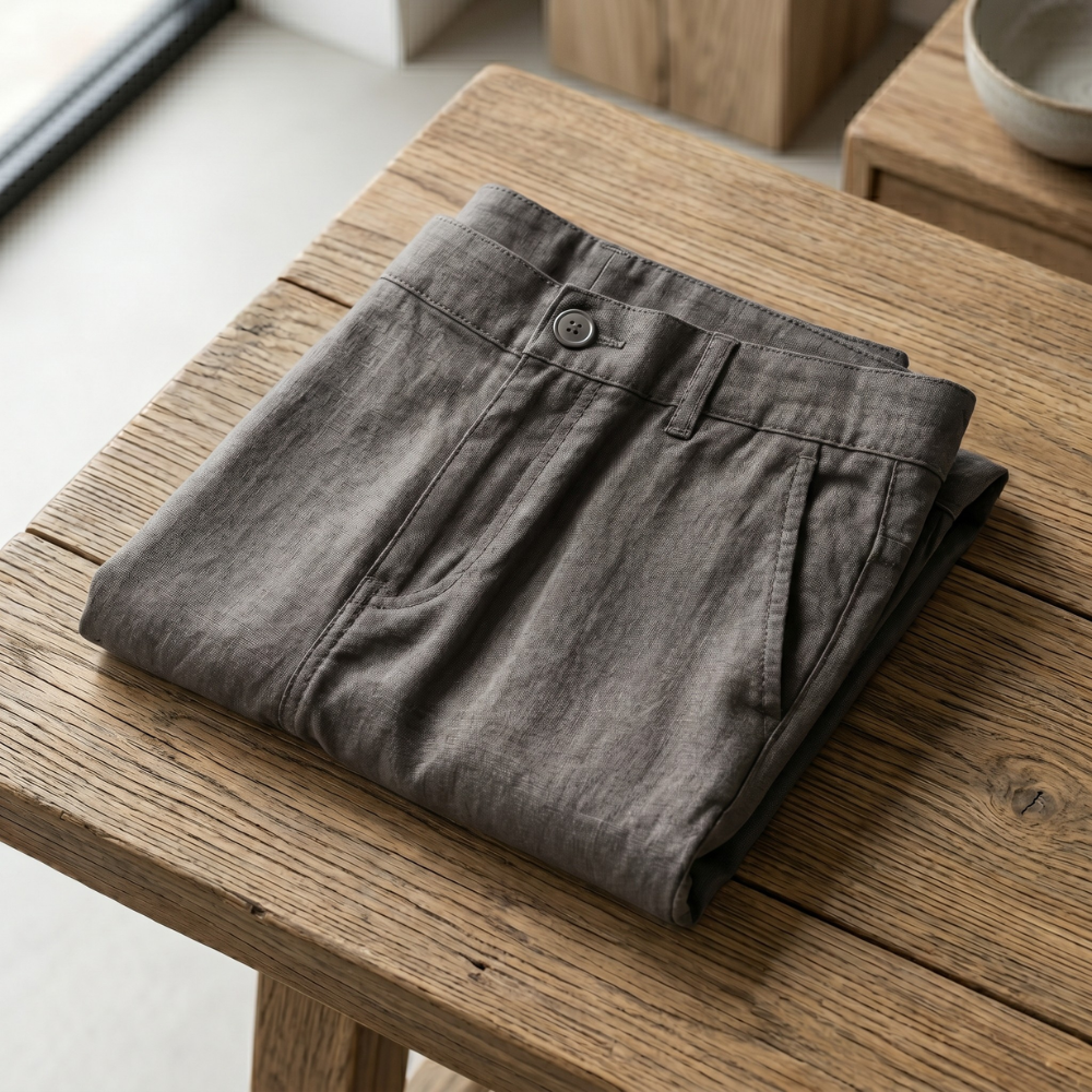 Easywear Linen Shorts Gray